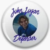 John Logan (Antonio Cipriano) defender - Off Campus Pin Holographic Star Heart Pin Brooches Laminated Button Fashion Accessory