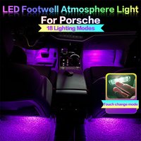 For Porsche Macan 95B 987 Boxster Cayenne 955 957 Panamera 971 LED Car Atmosphere Lamp Interior Footwell Light Bulbs Accessories