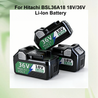 For Hitachi/HiKOKI 36V Power Tools Li-ion Battery 6800mAh for BSL1830 BSL1850 BSL1860 BCL1815 EBM1830 BSL1840 330139 DS18DBL New