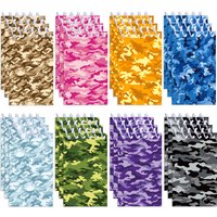 8/16/24pcs Camouflag Spiral Pocket Notebook Portable Mini Memo Pad Coil Booklet Kids Gifts Office School Diary Party Supplies