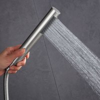 Bourdillat Round Hand Shower Chrome Hand Held Shower Head Wall Mounted Bracket Bathroom Handheld Shower Head 8 Color