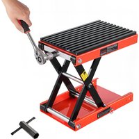 SucceBuy 1200lbs Motorrad-Lift, breites Deck, Motorrad-Scherenheber, robuster Fahrrad-Reparatur-Mittelständer aus Stahl für ATV, Dirt Bikes