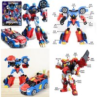 Mini Secret Service Super Dinosaur Power 2 Thunder Dazzling Dragon Mecha Transforming Robot Toy for Boy King Kong Figure
