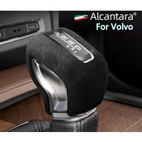 Car Suede Leather Gear Shift Knob Cover Trim Frame For Volvo XC60 S90 XC90 S60 V60 V90 Interior Sticker Accessories