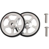 60mm Folding Bike Easy Wheel Aluminum Alloy Rubber For Brompton For 3Sixty Bearing Push Wheels Cycling Parts