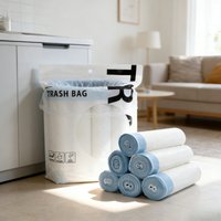 Drawstring Trash Bags Kitchen Waste Strong Disposable Garbage Can Liners Home Office Dormitory Living Room Clear Assorted Sizes