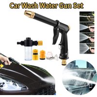 High Pressure Car Wash Water Gun Set Spray Gun with 3 Connectors Foam Pitcher 1/4/5Pcs Adjustable Car Cleaning Tool Accessories