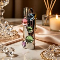 Series French BIC Large Size J6 Metal Holder Standard Max Size Metal Case Blingbling Crystal-Encrusted Cover Sleeve for BIC J6