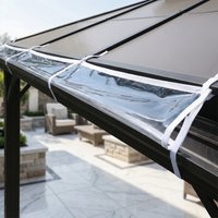 Canopy Rain Gutter Tent Drainage Channel Awning Gutter for Pop up Canopy Waterproof Water Drain Channel for Events Patio Parties