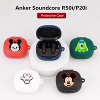 BEAST KINGDOM Cartoon Earphone Case Cover For Anker Soundcore R50i P20i Silicone Wireless Earbuds Protective Shell With Hook