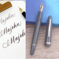 MAJOHN P139/P138/P136 Piston Fountain Pen Soft Elastic Flex Nib 0.4-2.0mm Line Variation Creative Calligraphy Modification Pen