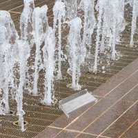 Stainless Steel Waterfall Spillway Outlet 7.86x3.93x1.69 Outdoor Fountain Spout Patio Pond Spillway for Garden Pond Backyard