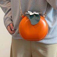 Fruit mango orange bag crossbody bag one shoulder cute style bag small round bag