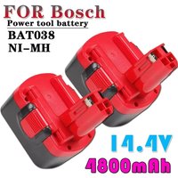 4800mAH 14.4V Battery For Bosch BAT038 BAT040, BAT140, PSR 14.4VE-2, GSR 14.4 V, GDS , 35614,BAT041 Battery Power Tool
