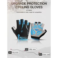 AliExpress Fezrgea Men's cycling gloves Half Finger Breathable Anti Skid Gloves For Sports Riding Bicycle Guantes Shockproof Pads Cucling Gloves