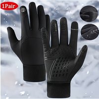 AliExpress NONE Men's Winter Cycling Gloves Outdoor Sports Running Gloves Waterproof Warm Thin Velvet Touchscreen Hiking Gloves Ski Gloves