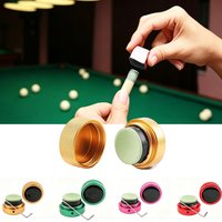 Silent Magnetic Billiard Chalk Holder Aluminum Alloy Portable Pool Billiards Powder Holder Bag Billiard Snooker Accessories