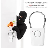 Door Handle Alarm 110dB Door Security Alarm with Adjustable Settings Alarm Equipment Battery Operated for Travel Hotel Security