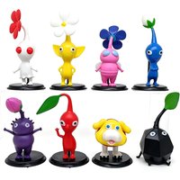8Pcs/Set PIKMIN Action Figure Set - Anime Captain Olimar And Crew PVC Collection Model Dolls for Children Toy Gift Set