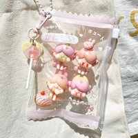 3 Inch Clover Cake Design Kpop Photocard Zipper Pouch Ins Original Aesthetic Card Holder for Badges Clear Kawaii Print Protector