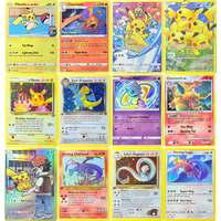 PTCG Cards BASIC Single Foil Cards Charizard Lugia Pikachu Mew Grookey Classic Game Collection Cards PKM Proxy Cards