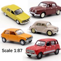 New 1 87 RenNault 4CV 16 Super Dauphine HO Scale Toy Cars Diecast Simulation Model for Collection Gift