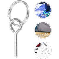 15Pcs Tent Ring Connectors Replacement Pins Galvanized Lightweight Stable Outdoor Camping Repair Accessories Hiking Essentials