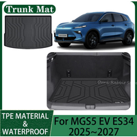 For MG S5 MGS5 EV ES34 2025~2027 2026 Car TPE WaterProof Trunk Mat Backrest Pad Scratch Prevention Interior Accessories