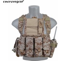 Emersongear For RRV Tactical Vest w Magazine GP Pouchs Lightweight Set Training Combat Airsoft Hunting Hiking Trekking Nylon