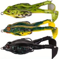 1PC Two-legged Frog Luya Soft Bait Spinning Propeller Bionic Bait Bass Black Fish Outdoor Sports Camping Fishing Activities