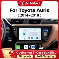 Ainavi Auto-Multimedia-Player für Toyota Auris 2014 2015 2016 2017 2018 Corolla Hybrid Wireless Carplay Android Auto 4G Wifi 2Din