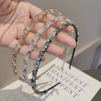 Multi-pack Handmade Beaded Thin Headband Set, Refined Forest Style, Suitable for Daily Commute / Date Outfits / Soft Styling