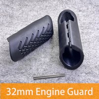 1 Pair Universal 32MM 1-1/4" Motorcycle Engine Guards Crash Bar Protective Rubber Cover Pad For Harley XL883 XL1200 Aprilia BMW