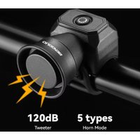 Electronic Bike Bell Waterproof Bicycle Horn USB Rechargeable Loud Sound For Mountain Bike Kids Scooter Cycling Accessories