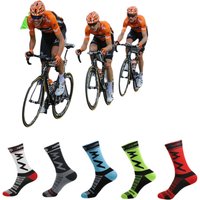 AliExpress NONE 1/5pairs Professional Cycling Socks Breathable Sweat Absorbing Football Basketball Socks Quick Dry Elastic Training Socks
