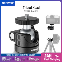 NEEWER Mini Ball Head, Portable Tripod Head Camera Mount Adapter for DSLR Action Cam Phone LED Ring Light Monopod Slider