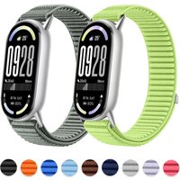 Nylon Loop Strap for Xiaomi Mi Band 10 9 8 NFC Replaceable Bracelet Wrist Strap for Mi Band 10/Mi Band 9 Sport Wristband Correa