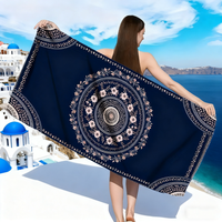 Microfiber Beach Towel 90x180cm 80x160cm, Quick Dry Lightweight Large Bath Towel for Swimming, Yoga, Travel, Gym