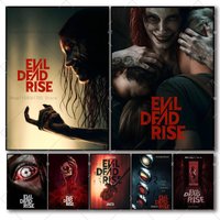 Classic Horror Movie Evil Dead Rise Posters High Quality Self-adhesive Wall Art Decorations Color Prints Sticky