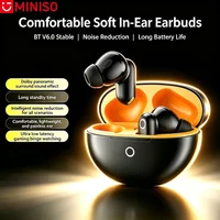 MINISO MS122 Wireless Bluetooth Earphones Stable Connection Headphones with Mic Noise Reduction Long Battery Life