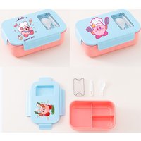 Kirbys Student Lunch Box Girl Portable Bento Boxes Can Microwave Heated Lunch Boxes Cute Cartoon Picnic Box Kids Food Container