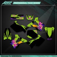 Armorso Graphics Background Decal Stickers For KAWASAKI KX125 KX250 KX 125 250 1994 - 1997 1998 Motorcycle Protect Sticker Kit