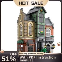 New 1781Pcs City Hot Selling Street View Moc Modular Baker Street Model Building Blocks Diy Creative Ideas Kid Toy Birthday Gift