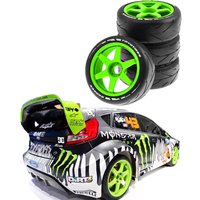 4 stücke 105mm Gummireifen Kunststoff rad mit 17mm Adapter für auf der Straße Rallye rv rc Auto hsp zd Rennen hpi wltoys arrma