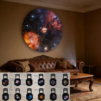 Starry Galaxy USB Projection Light 5/12/17pcs Projection Patterns Room Ambiance Night Light LED Projection, Decorative Lighting