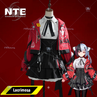 Game NTE Neverness to Everness Lacrimosa Cosplay Costume Wig Shoes Lacrimosa Role Play For Hallowmas Party Adult Women Men