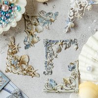 20 Sheets per pack Retro hollow relief Corner Stickers Scrapbooks Photo album Decorations Handmade logs DIY Stickers
