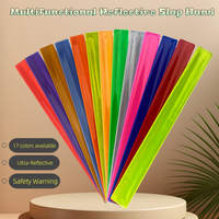 AliExpress 30CM Night Running Cycling Reflective Snap Band PVC Wristband Printed Snap Band for Night Visibility