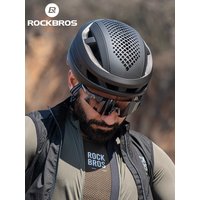 ROCKBROS Bicycle Helmets Removable Magnetic Suction Shell Breathable Cycling Safe Light Helmet Men Women Mtb Road Bike Helmet