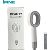 Luxury Handheld Shower Head with ACF Filter & Amino Acid Anti-Scale, Removes 99% Chlorine & Softens Hard Water